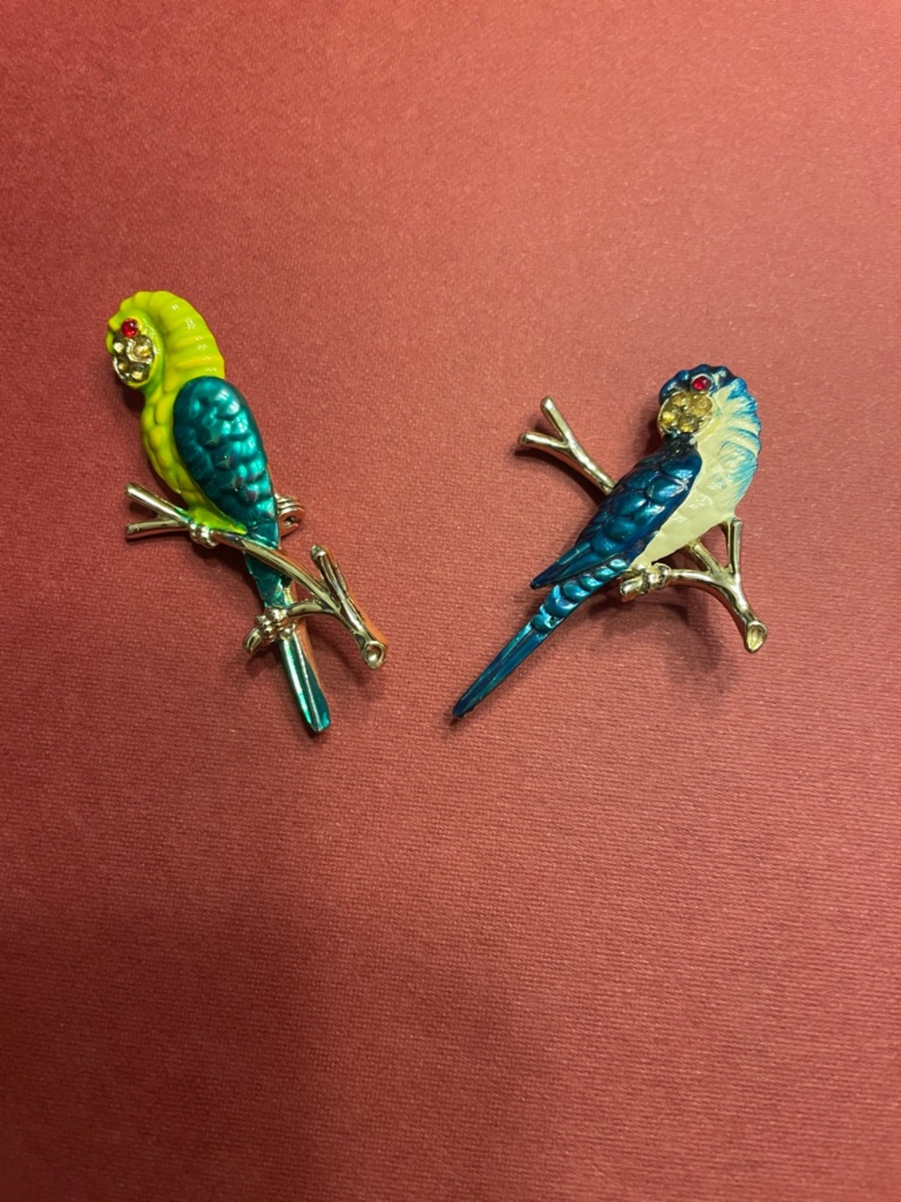 Vintage Parrot Scatter Pins